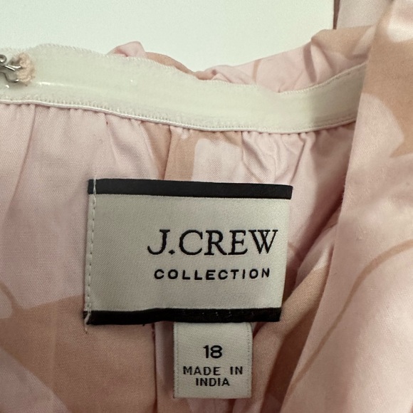 NWT Pink Floral Puff Sleeve Babydoll Dress J Crew - Picture 7 of 7